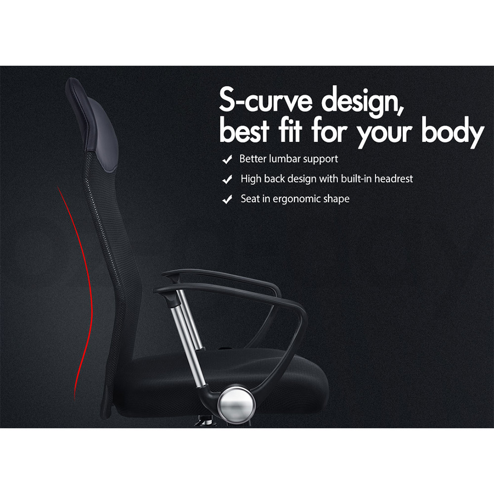 ALFORDSON Office Chair Mesh Executive Gaming Seat Leather Fabric Racing Tilt - Picture 1,023 of 1,188