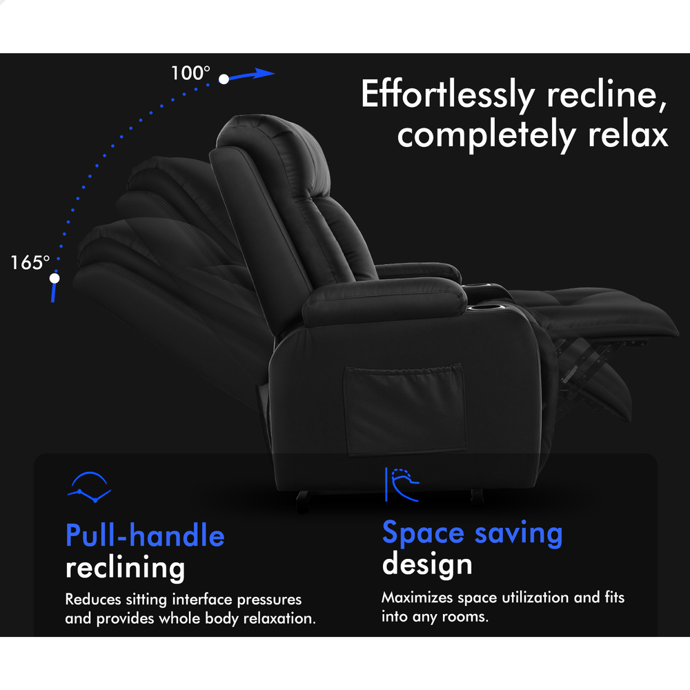 ALFORDSON Recliner Chair Armchair Power Lift Heated Massage Lounge Sofa Couch - Picture 45 of 72