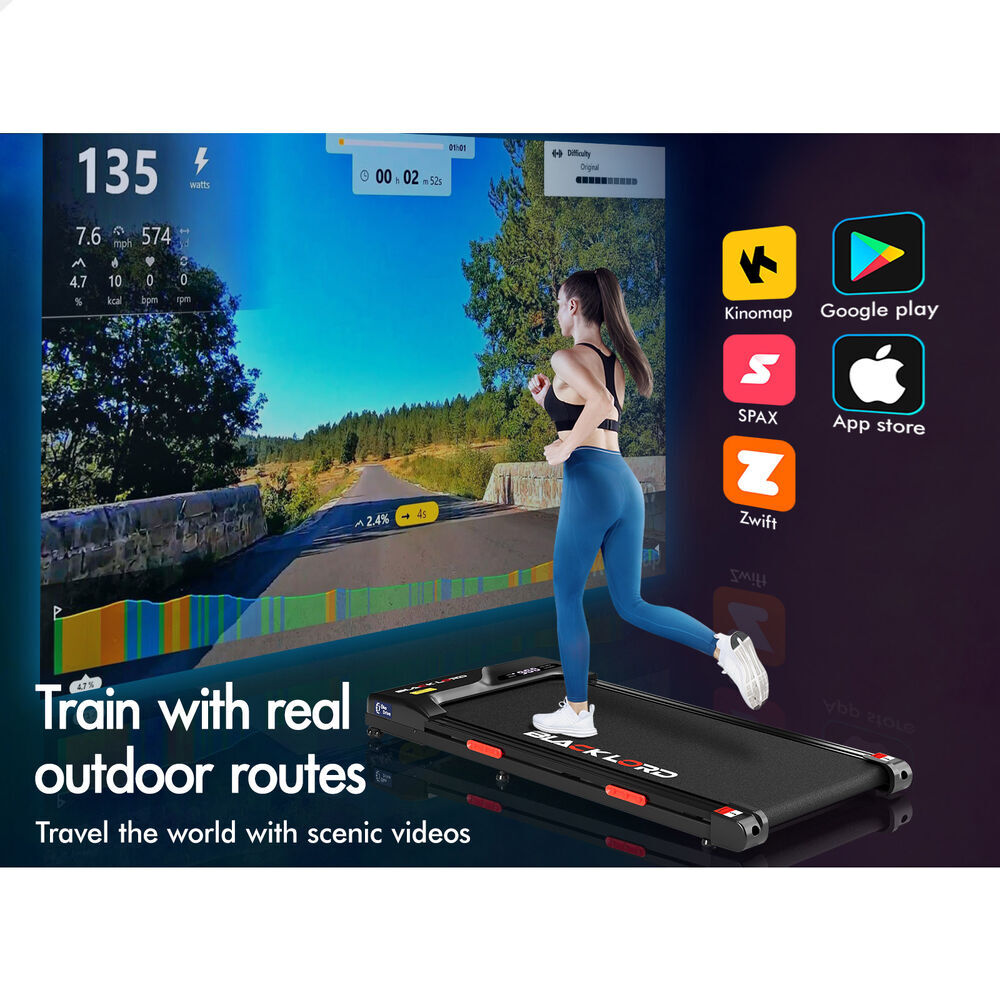 BLACK LORD Treadmill Electric Walking Pad Home Office Gym Fitness Remote Control - Picture 555 of 564