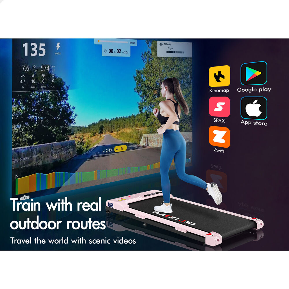 BLACK LORD Treadmill Electric Walking Pad Home Office Gym Fitness Remote Control - Picture 543 of 564
