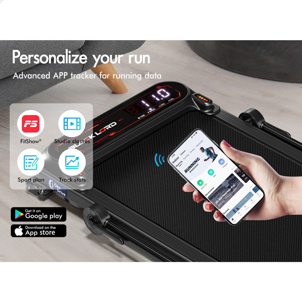 BLACK LORD Treadmill Electric Walking Pad Home Office Gym Fitness Remote Control - Picture 495 of 564