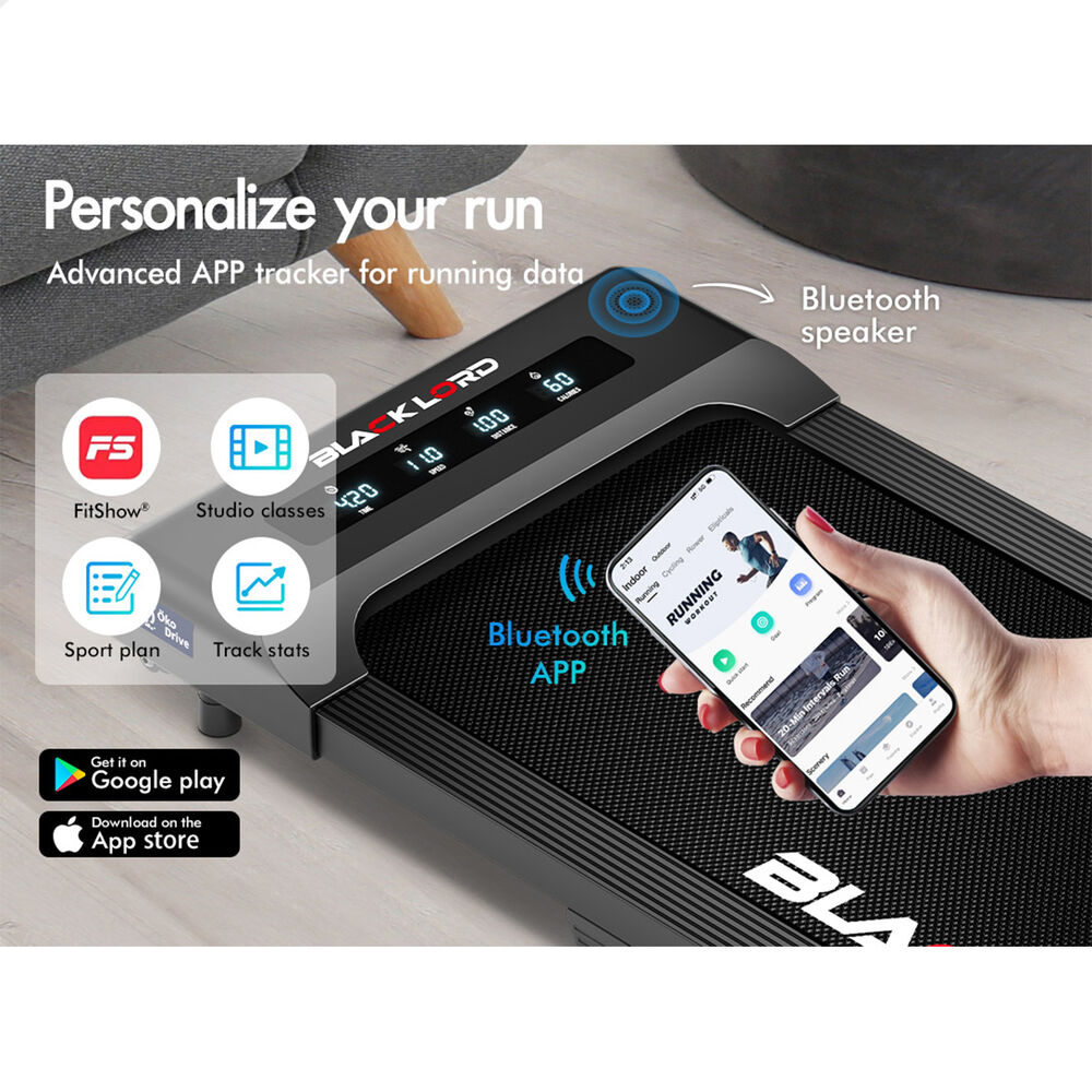 BLACK LORD Treadmill Electric Walking Pad Home Office Gym Fitness Remote Control - Picture 75 of 564