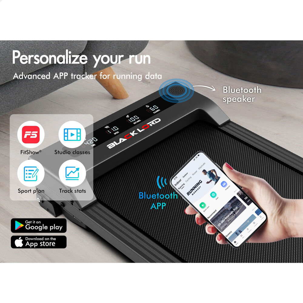 BLACK LORD Treadmill Electric Walking Pad Home Office Gym Fitness Remote Control - Picture 615 of 684