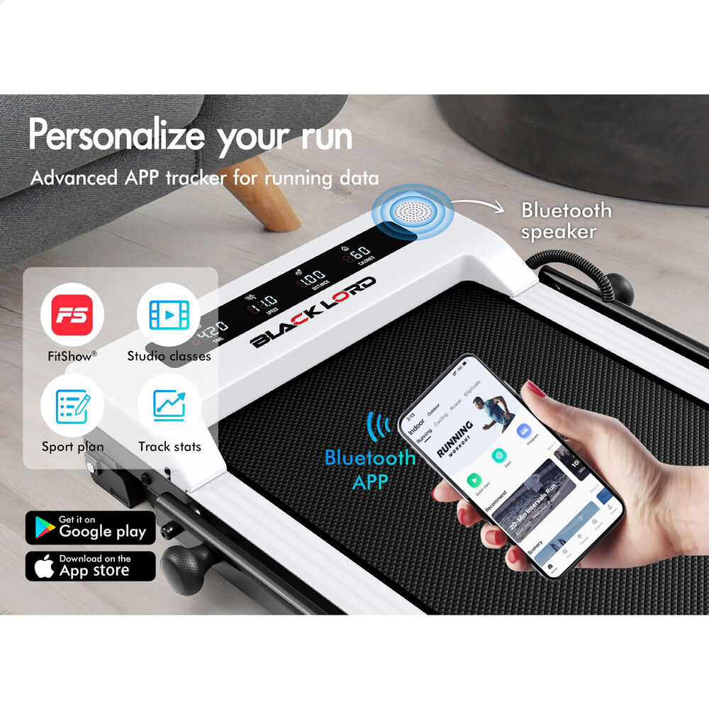 BLACK LORD Treadmill Electric Walking Pad Home Office Gym Fitness Remote Control - Picture 675 of 684