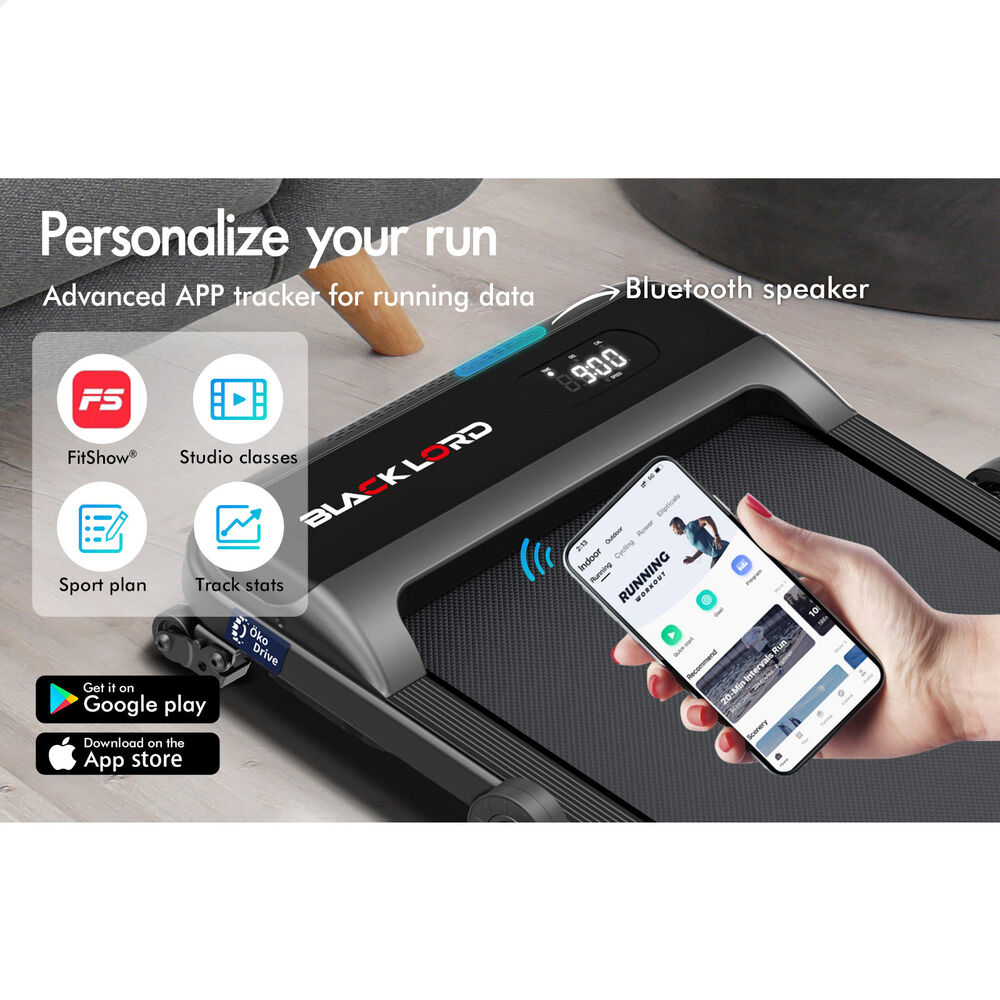 BLACK LORD Treadmill Electric Walking Pad Home Office Gym Fitness Remote Control - Picture 267 of 564