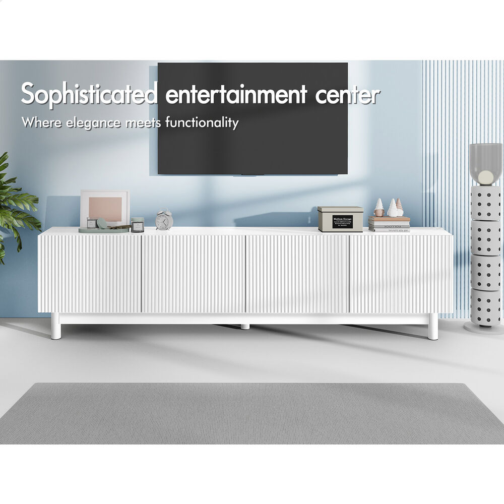 ALFORDSON Entertainment Unit TV Cabinet Stand 180cm Storage Shelves Doors - Picture 51 of 60
