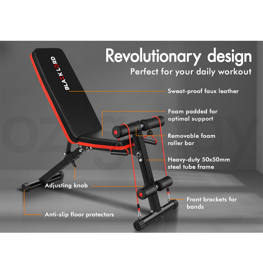 BLACK LORD Weight Bench With Adjustable Dumbbell Set Weight Lifting Home Gym - Picture 48 of 555
