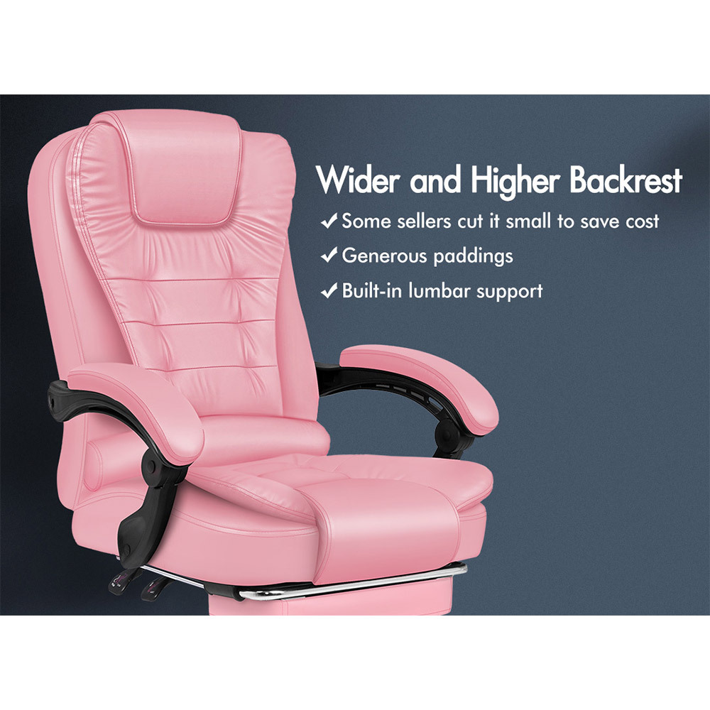 Pink massage store office chair