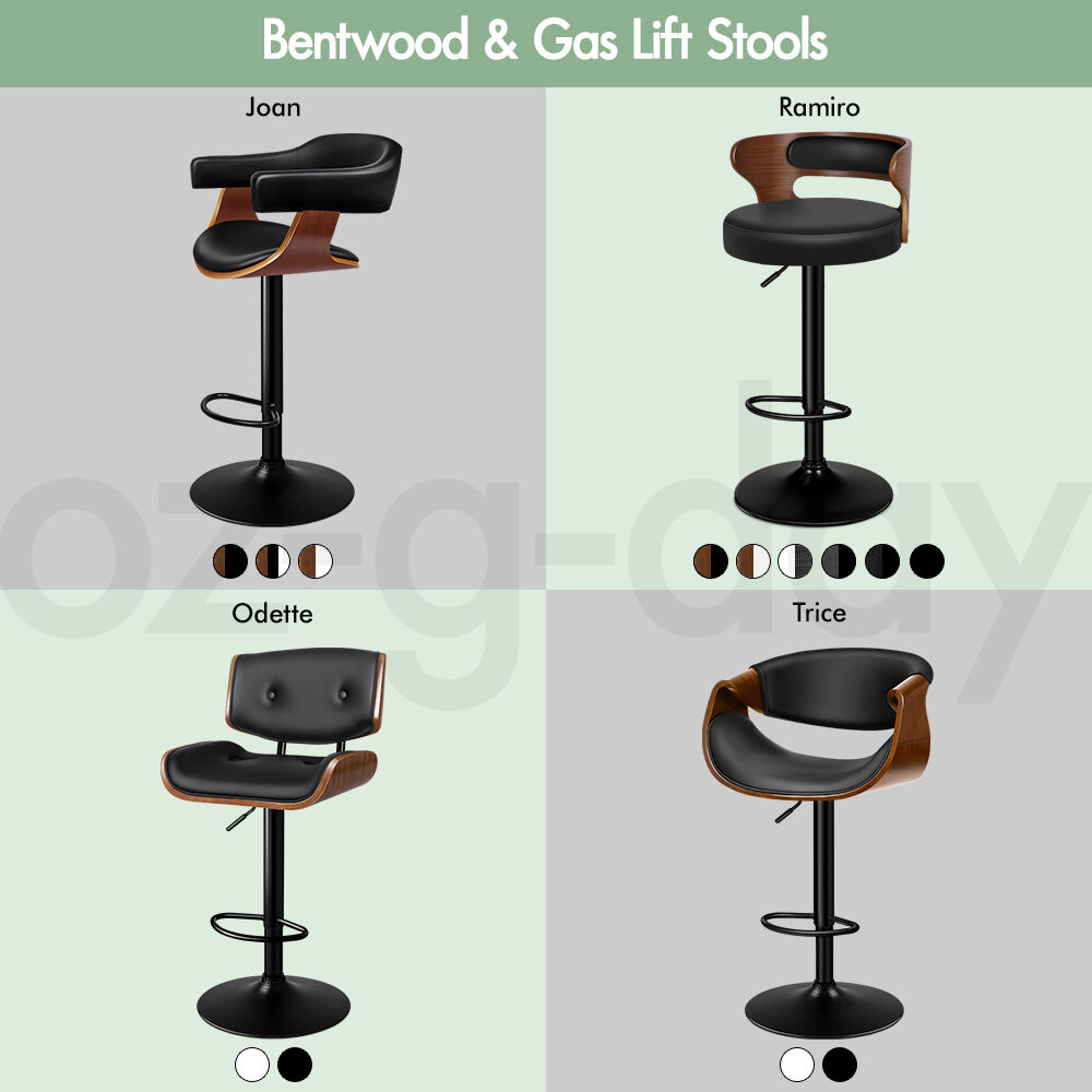 ALFORDSON Kitchen Bar Stools Wooden Swivel Leather Metal Dining Chair x2/x4 - Picture 12 of 1,020