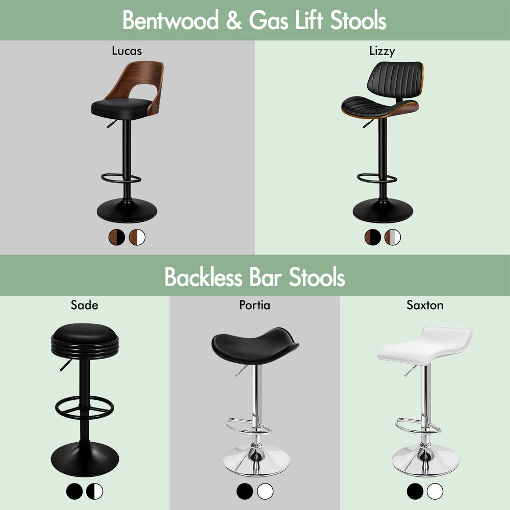 ALFORDSON Bar Stools Kitchen Swivel Dining Chairs Gas Lift Leather/Fabric - Picture 14 of 1,456