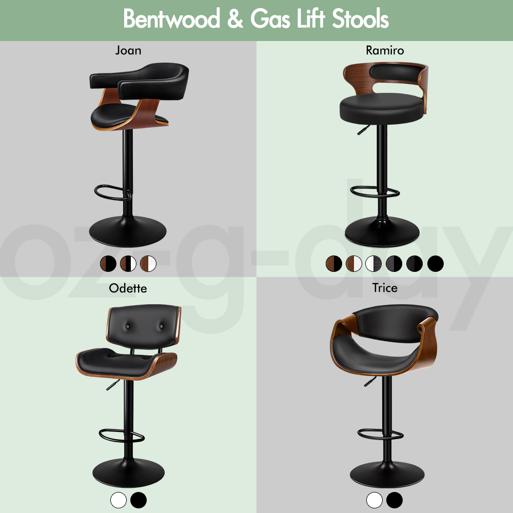 ALFORDSON Bar Stools Kitchen Swivel Gas Lift Wooden Dining Chairs x1/x2/x4 - Picture 16 of 1,152