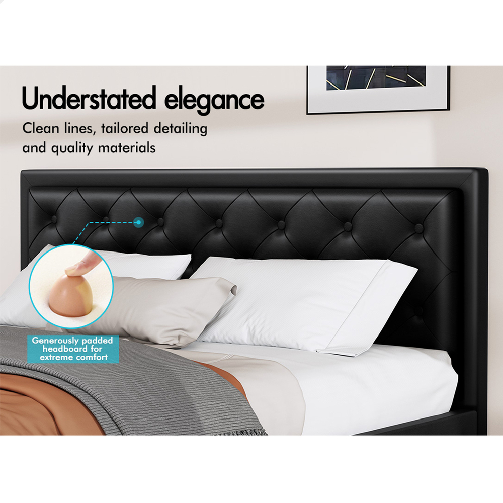 ALFORDSON Bed Frame Queen Double King Single Full Size Gas Lift Storage Base - Picture 77 of 193
