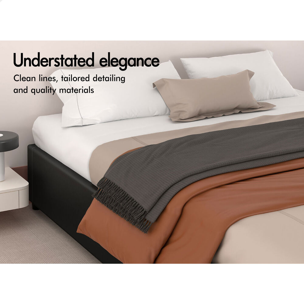 ALFORDSON Bed Frame Queen Double King Single Gas Lift Storage Fabric Boucle - Picture 269 of 361