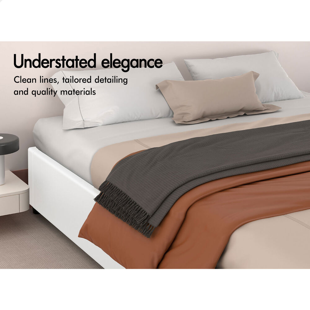 ALFORDSON Bed Frame Queen Double King Single Gas Lift Storage Fabric Boucle - Picture 281 of 361