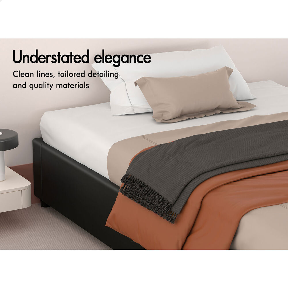 ALFORDSON Bed Frame Queen Double King Single Gas Lift Storage Fabric Boucle - Picture 341 of 361