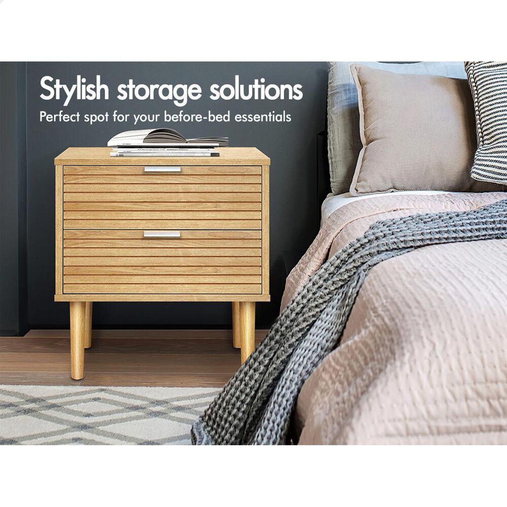 ALFORDSON Bedside Table RGB LED Nightstand 1/2/3 Drawers Side Table Storage - Picture 155 of 521