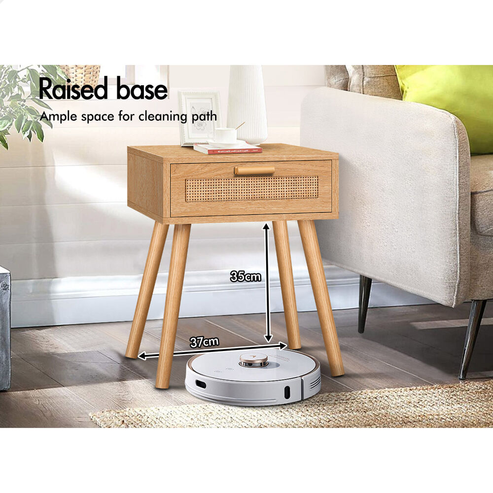 ALFORDSON Bedside Table RGB LED Nightstand 1/2/3 Drawers Side Table Storage - Picture 167 of 521