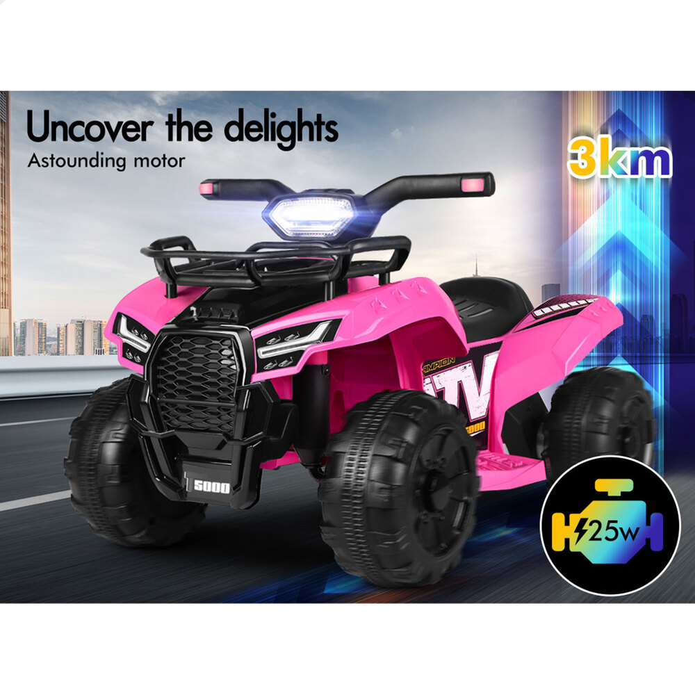 ALFORDSON Kids Ride On Car 6V Electric ATV Toy 25W Motor With USB MP3 LED Lights - Picture 29 of 49