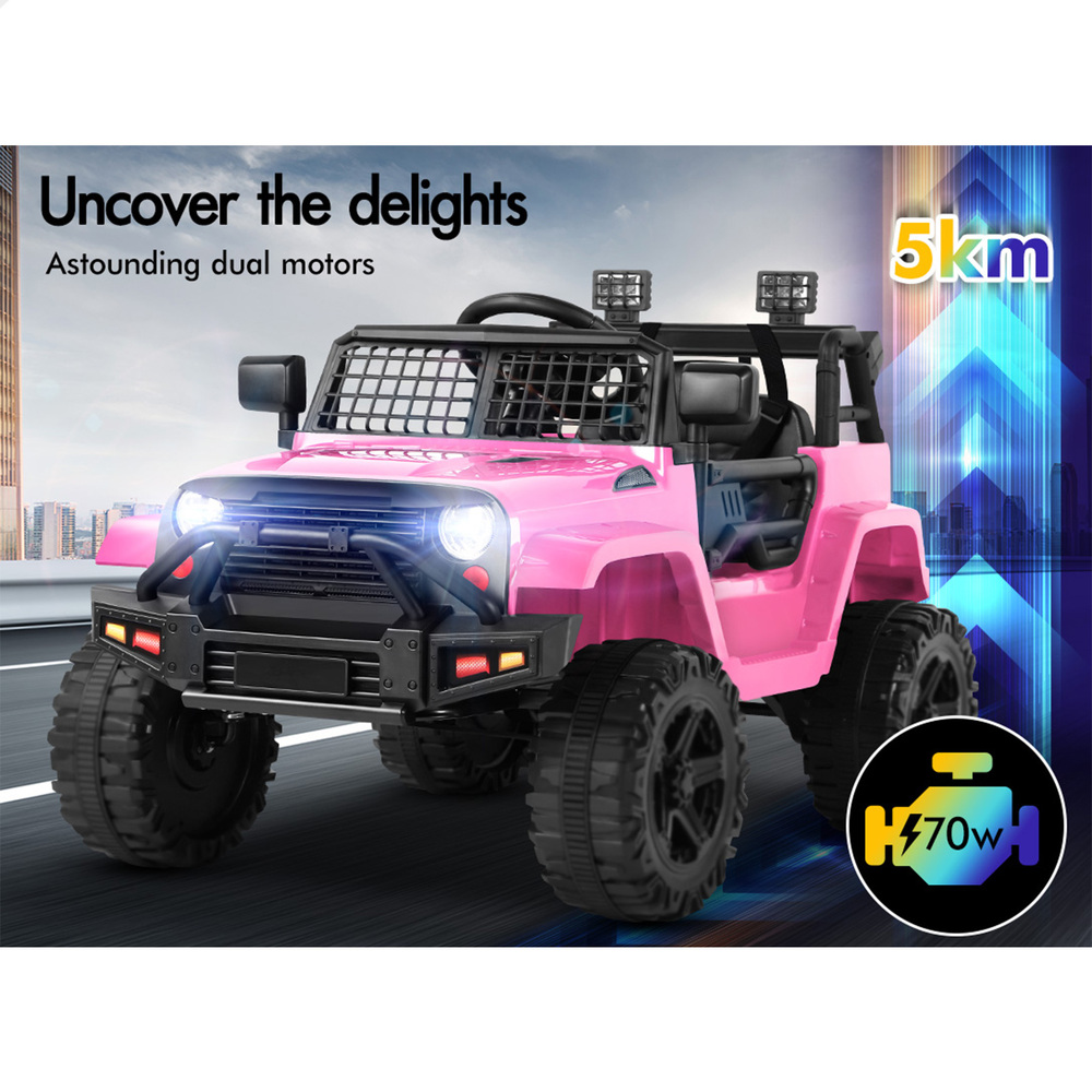 ALFORDSON Kids Ride On Car Toy Jeep Electric 12V 70W Motors R/C LED Lights MP3 - Picture 17 of 49