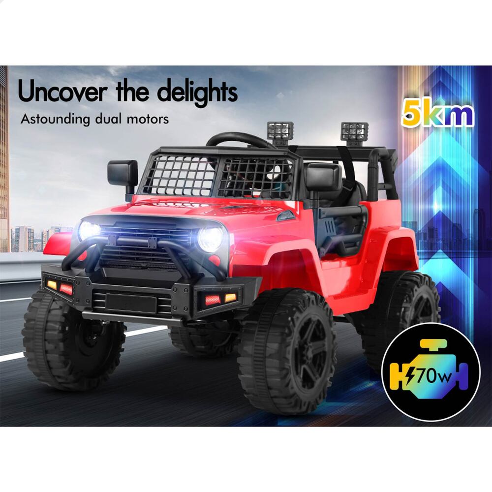 ALFORDSON Kids Ride On Car Toy Jeep Electric 12V 70W Motors R/C LED Lights MP3 - Picture 29 of 49