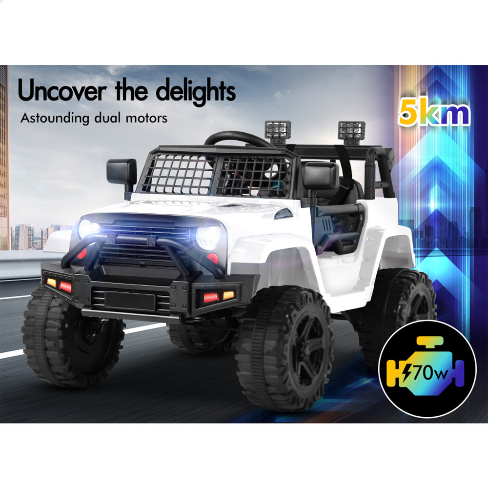 ALFORDSON Kids Ride On Car Toy Jeep Electric 12V 70W Motors R/C LED Lights MP3 - Picture 41 of 49