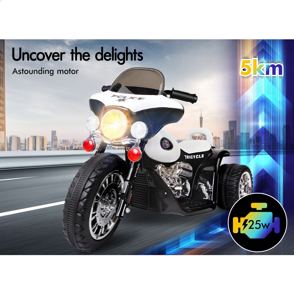 ALFORDSON Kids Ride On Car Electric Motorcycle 25W Motor Light Harley-Inspired - Picture 17 of 25