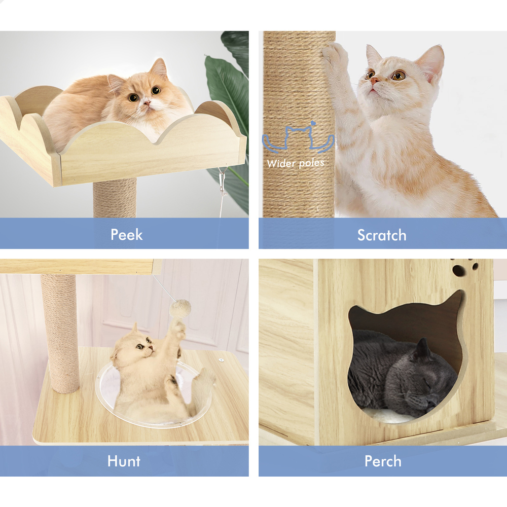 BEASTIE Cat Tree Scratching Post Scratcher Tower Condo House Furniture Bed Stand - Picture 256 of 474