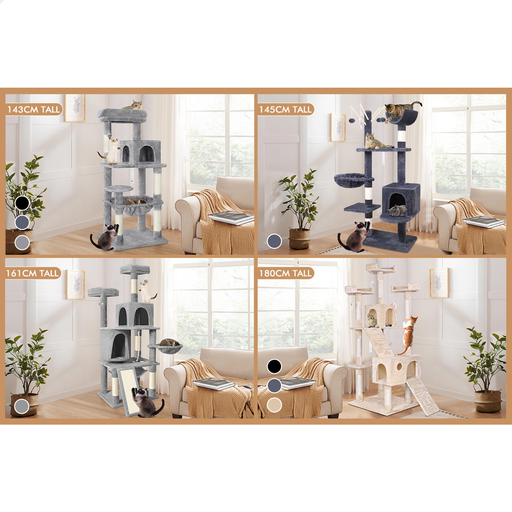 BEASTIE Cat Tree Scratching Post Scratcher Tower Condo House Furniture Bed Stand - Picture 392 of 474