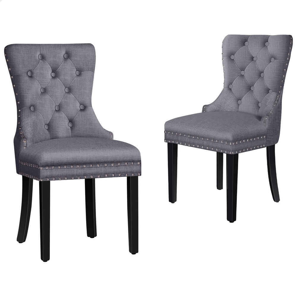 ALFORDSON 2x/4x Dining Chair Kitchen Padded Diamond Tufted Velvet Leather Fabric - Picture 38 of 114