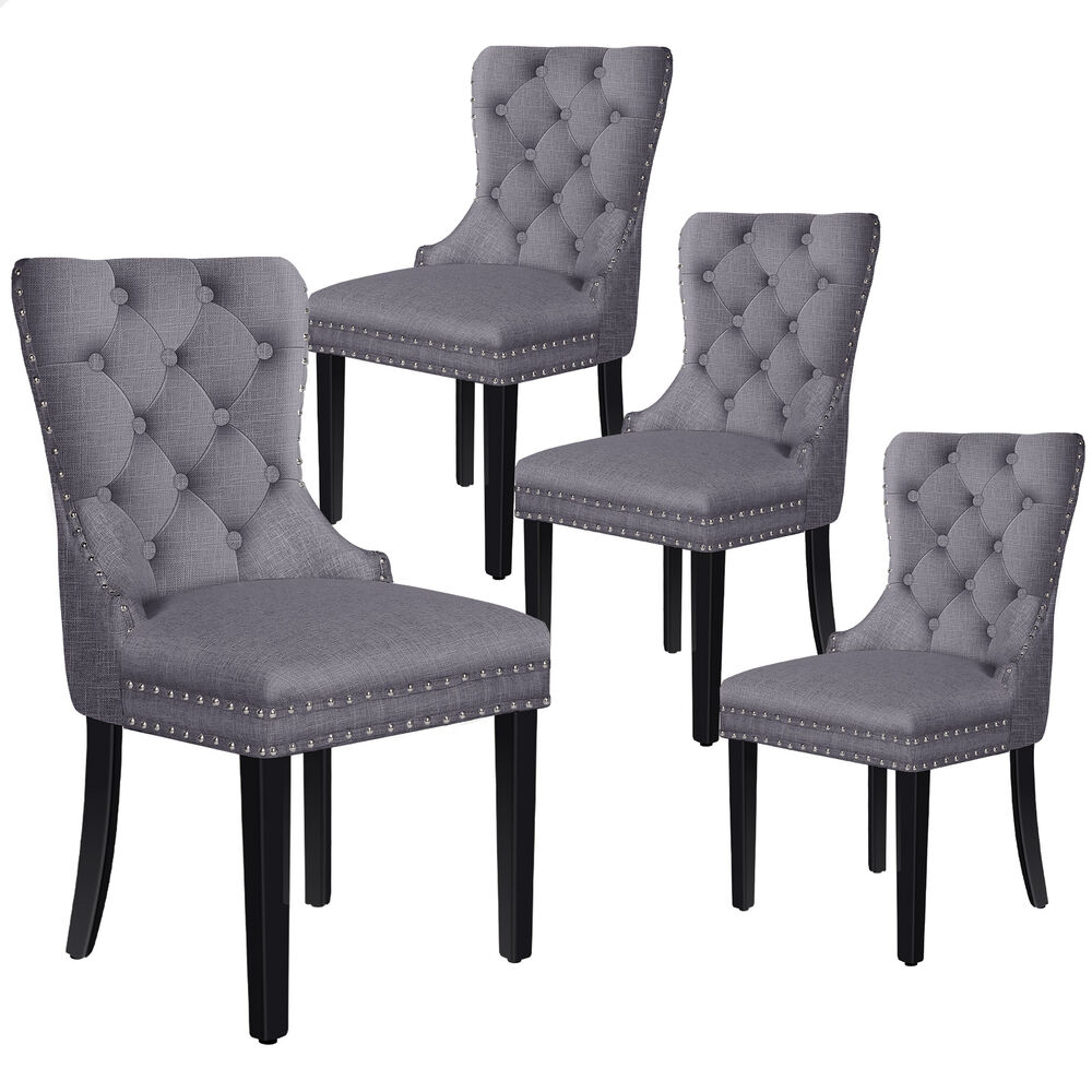 ALFORDSON 2x/4x Dining Chair Kitchen Padded Diamond Tufted Velvet Leather Fabric - Picture 42 of 114
