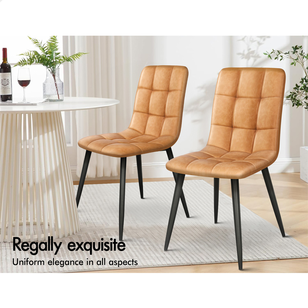 ALFORDSON Dining Chairs Kitchen Swivel PU Leather Sherpa Velvet Wooden x1/x2/x4 - Picture 342 of 592