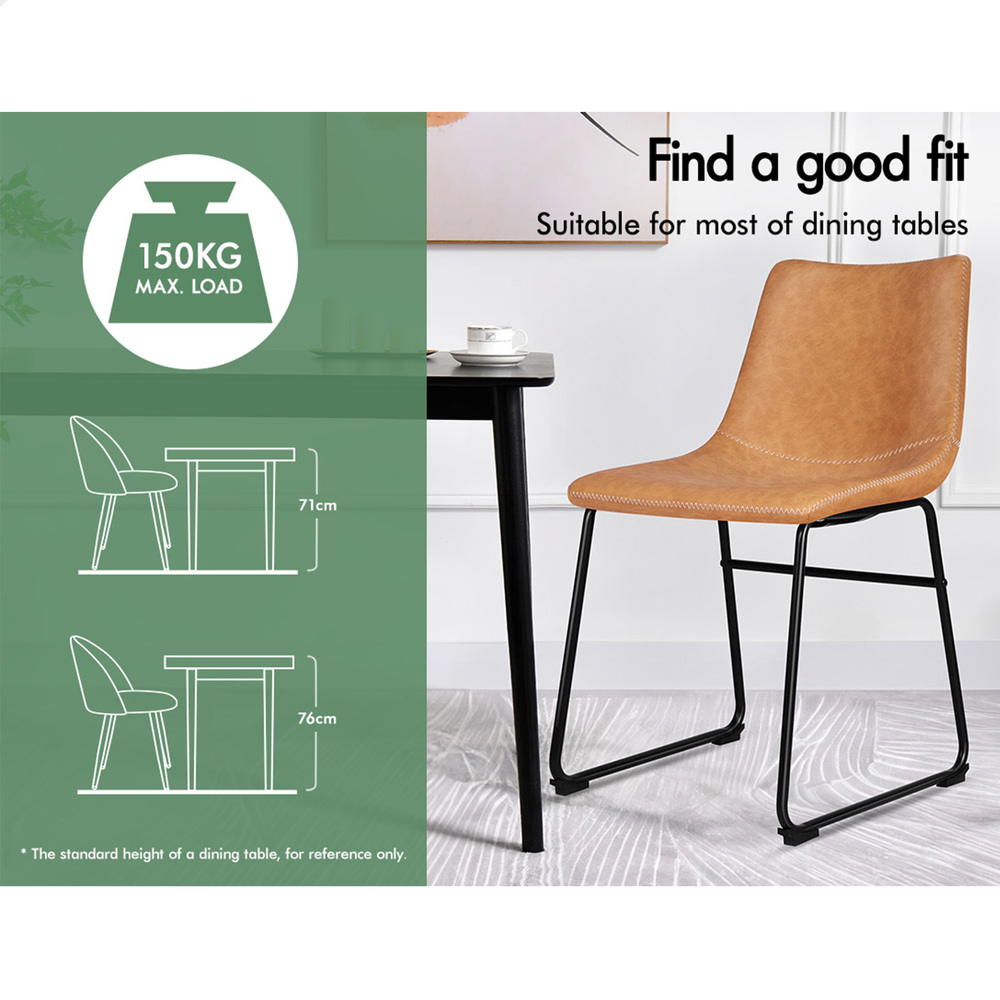 ALFORDSON Dining Chairs Kitchen Swivel PU Leather Sherpa Velvet Wooden x1/x2/x4 - Picture 524 of 592