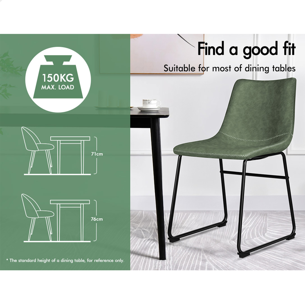 ALFORDSON Dining Chairs Kitchen Swivel PU Leather Sherpa Velvet Wooden x1/x2/x4 - Picture 536 of 592