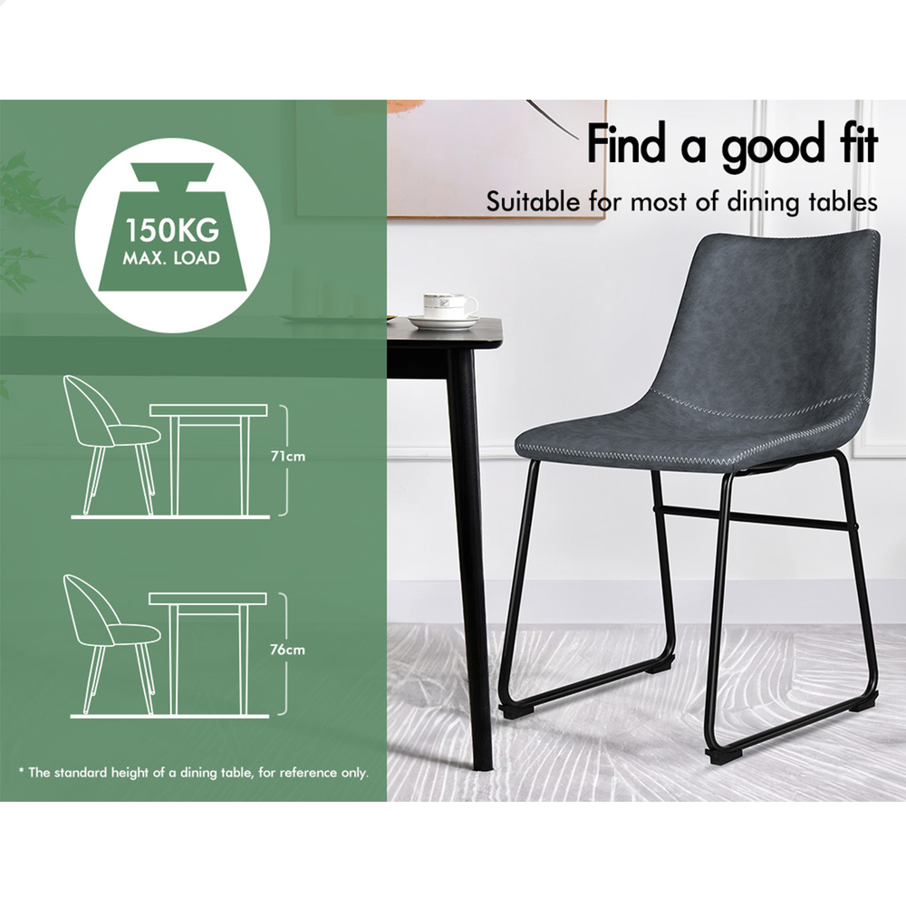 ALFORDSON Dining Chairs Kitchen Swivel PU Leather Sherpa Velvet Wooden x1/x2/x4 - Picture 548 of 592