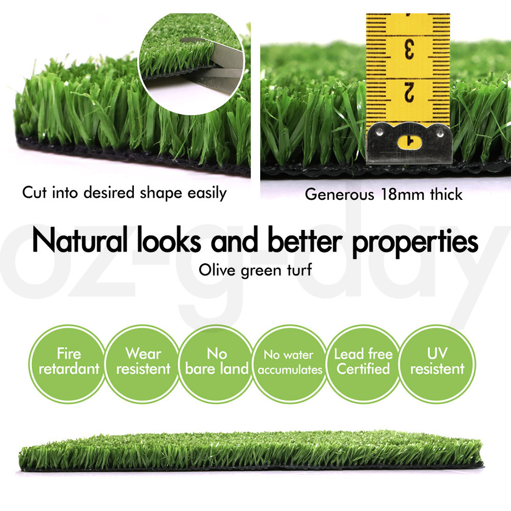 OTANIC Artificial Grass 10-20SQM 12/18/35/45mm Synthetic Turf Fake Lawn Plant - Picture 172 of 204