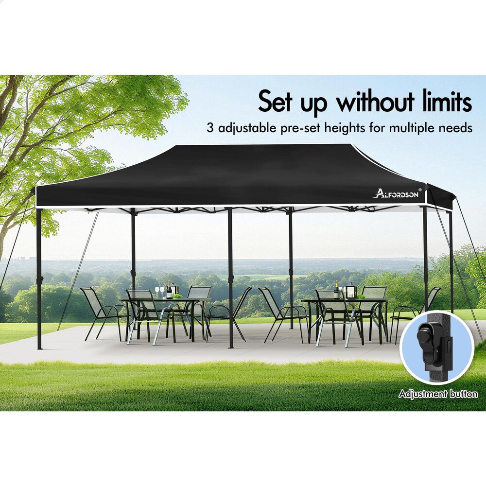 ALFORDSON Gazebo Pop Up Marquee Outdoor Folding Tent Canopy 3x3m 3x4.5m 3x6m - Picture 103 of 291