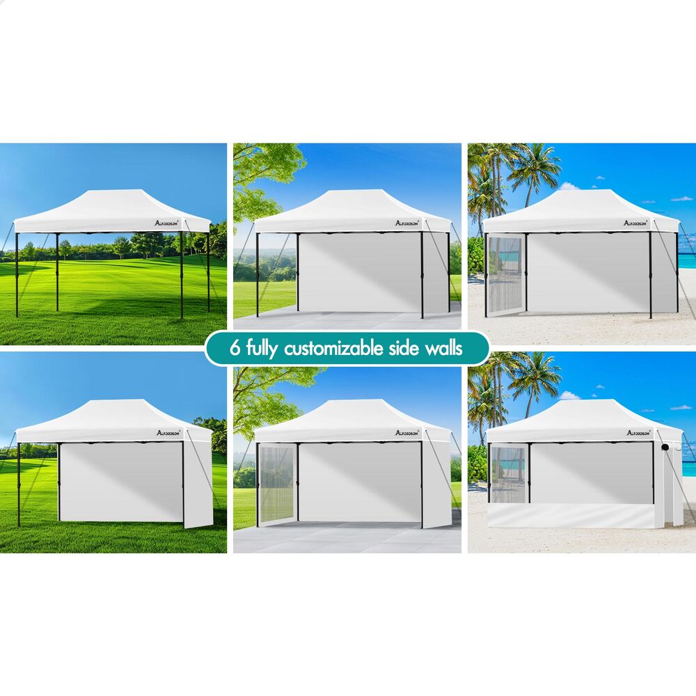 ALFORDSON Gazebo 3x4.5m Pop Up Marquee Outdoor Folding Tent Wedding Party Canopy - Picture 91 of 99