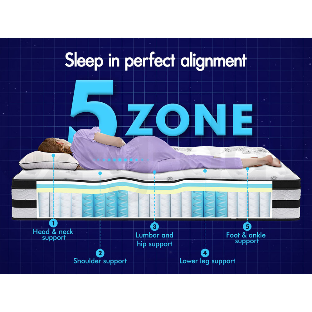 STARRY EUCALYPT Mattress Pocket Spring Latex Cool Gel Foam Queen King Single - Picture 293 of 332