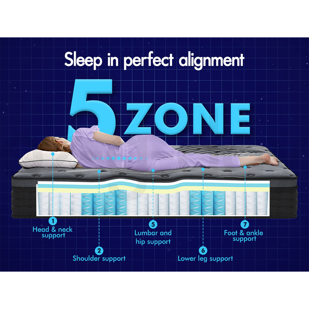 STARRY EUCALYPT Mattress Pocket Spring Latex Cool Gel Foam Queen King Single - Picture 312 of 332