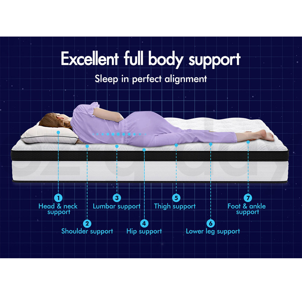 STARRY EUCALYPT Mattress Euro Top Memory Foam Bed Queen Double King Single - Picture 230 of 318