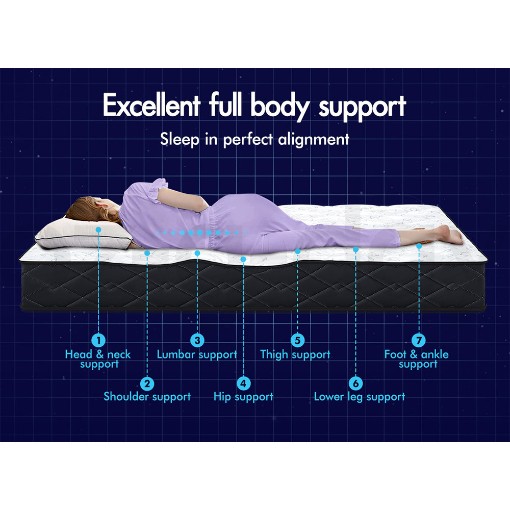 STARRY EUCALYPT Mattress Queen Double King Single Bed Spring Foam Euro PillowTop - Picture 664 of 876