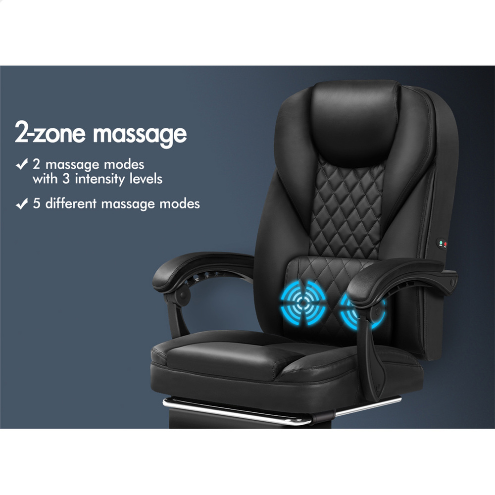 ALFORDSON Massage Office Chair Executive Computer Seat Racing Work Recliner - Picture 7 of 43