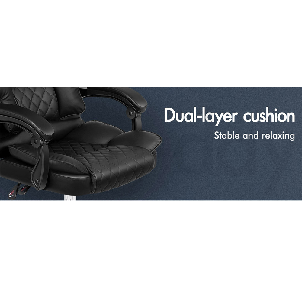 ALFORDSON Office Chair Executive Seat Fabric Racing Computer Work Recliner - Picture 7 of 111