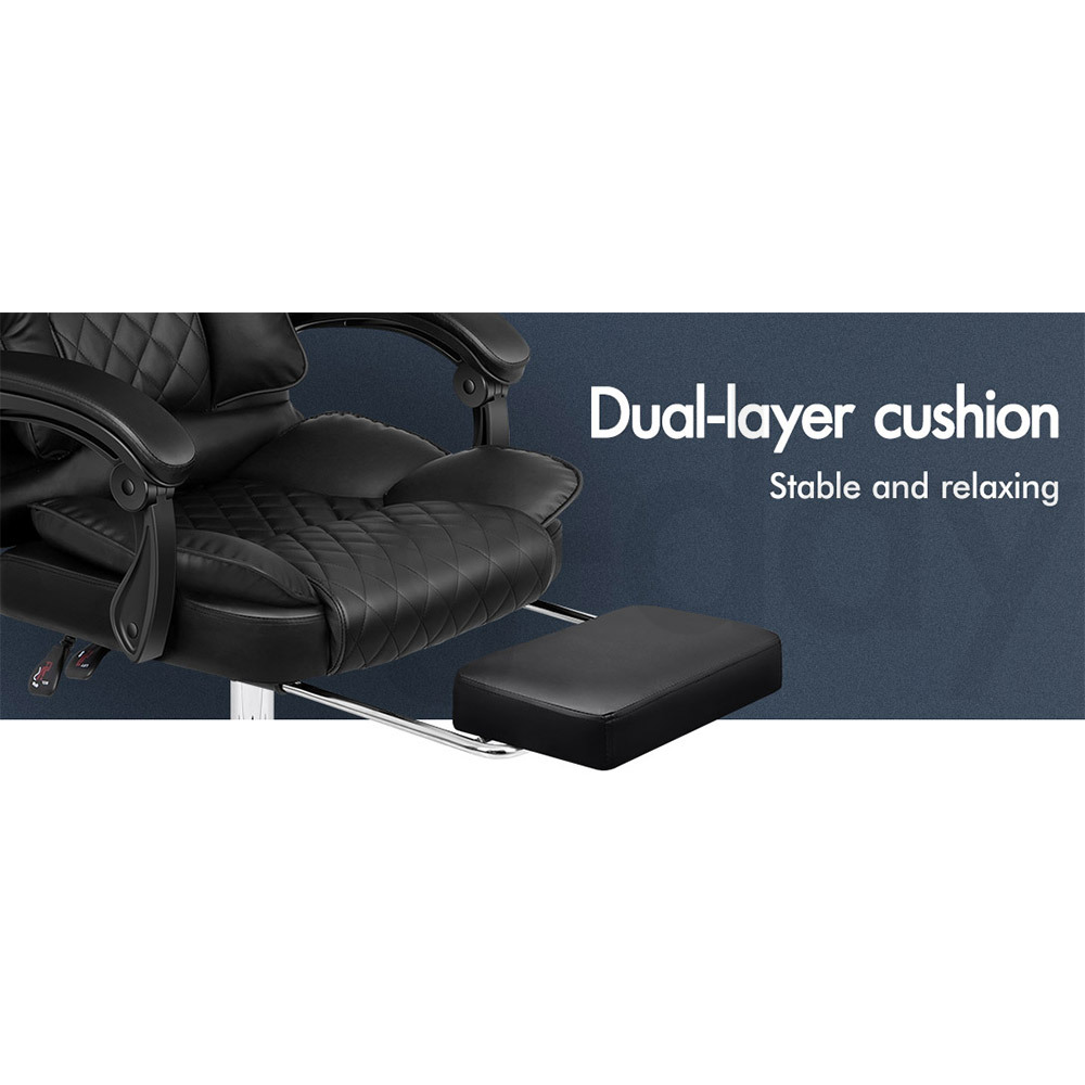 ALFORDSON Office Chair Executive Seat Fabric Racing Computer Work Recliner - Picture 19 of 111