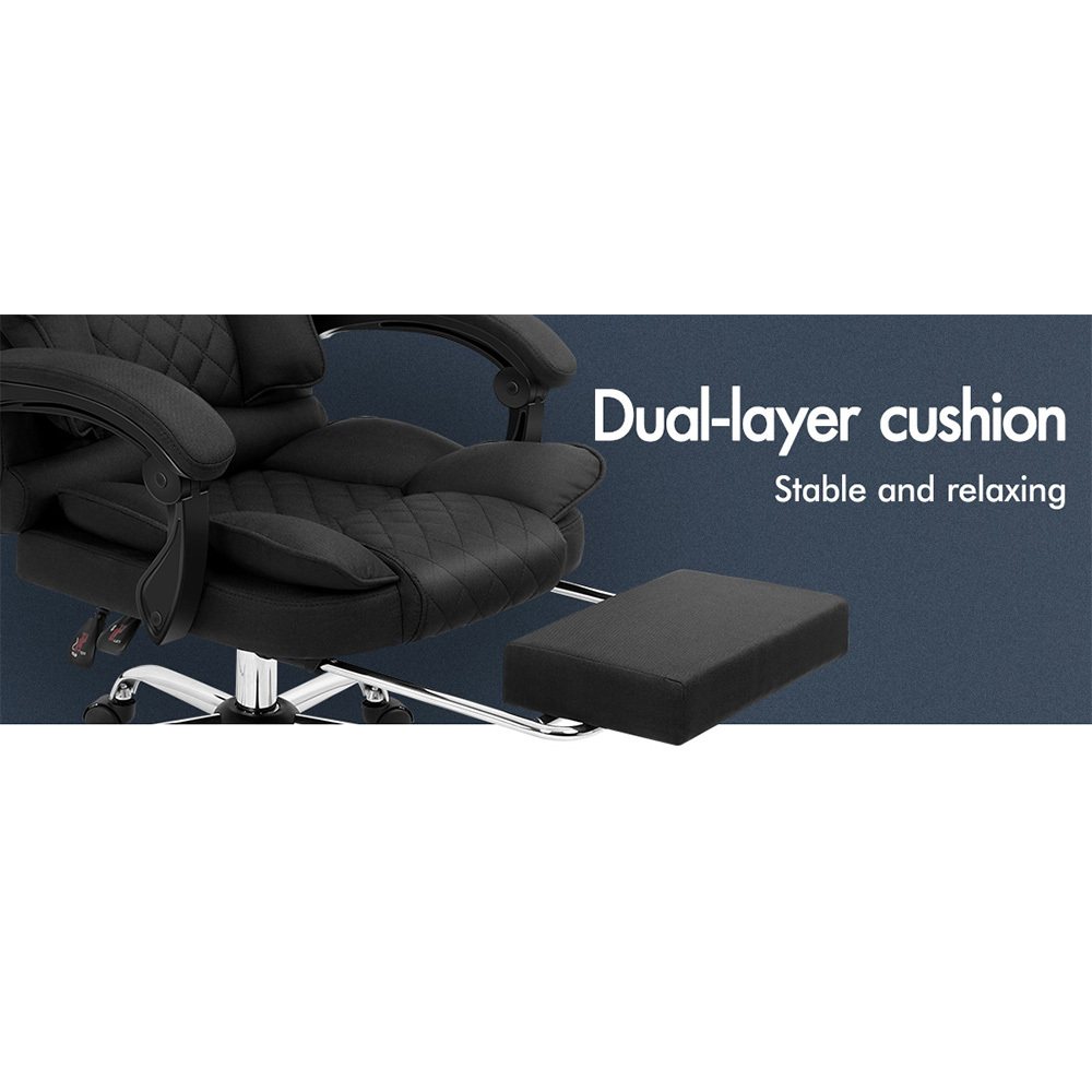 ALFORDSON Office Chair Executive Seat Fabric Racing Computer Work Recliner - Picture 79 of 111