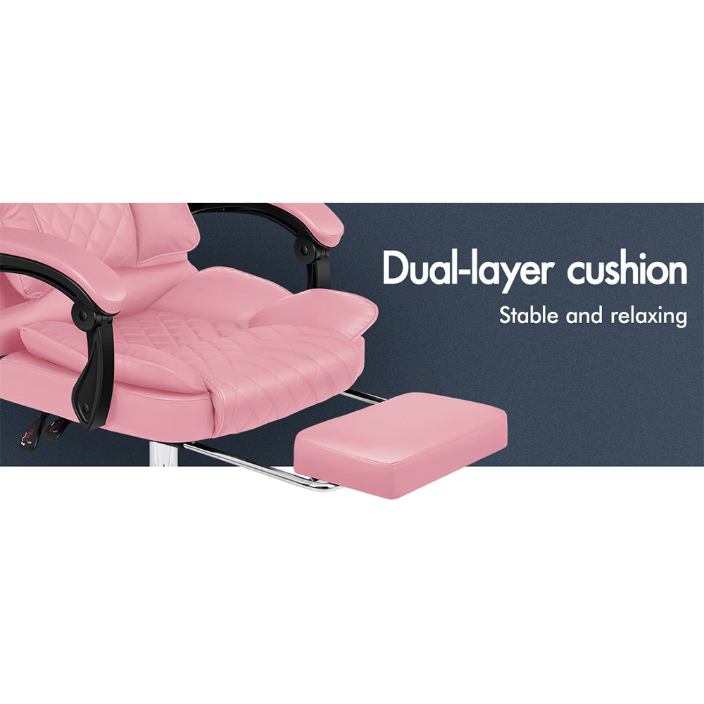 ALFORDSON Office Chair Executive Seat Fabric Racing Computer Work Recliner - Picture 55 of 111