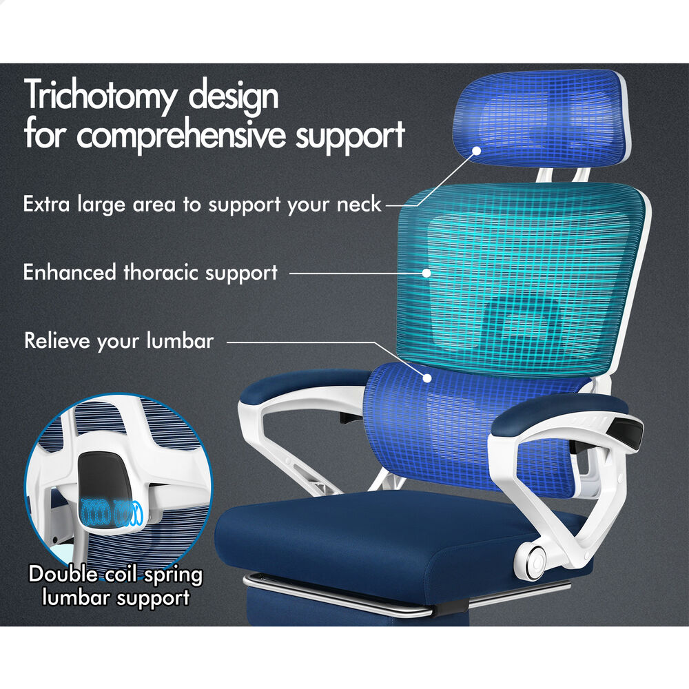 ALFORDSON Mesh Office Chair Executive Computer Fabric Seat Study Work Gaming - Picture 97 of 252