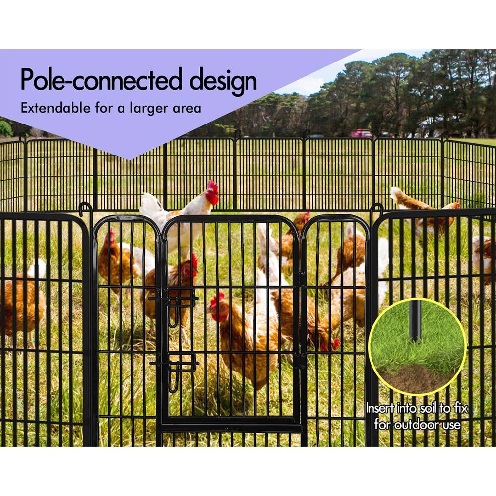 BEASTIE Dog Cage Pet Crate Kennel Cat Collapsible Metal Playpen 24"~ 48" Large - Picture 106 of 124