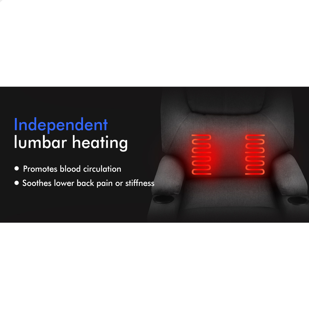 ALFORDSON Recliner Chair Armchair Power Lift Heated Massage Lounge Sofa Couch - Picture 36 of 72