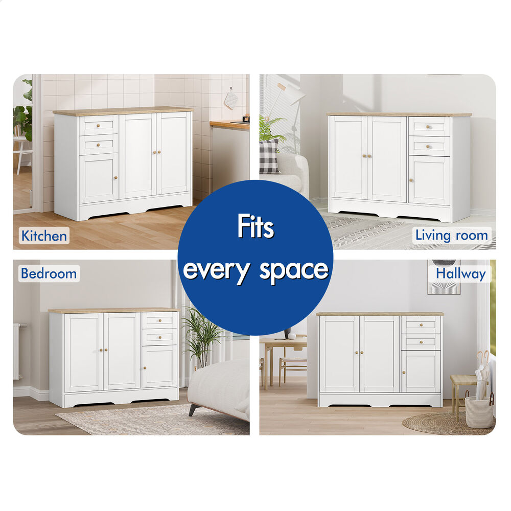 ALFORDSON Sideboard Buffet Cupboard Storage Cabinet Hallway Kitchen Drawers Door - Picture 40 of 48